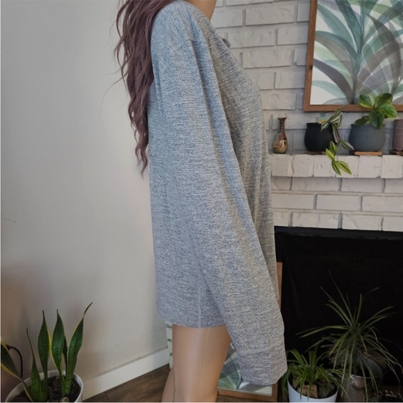 Rag & bone long sleeves shirt XL gray sweater shirt button front - Picture 10 of 12